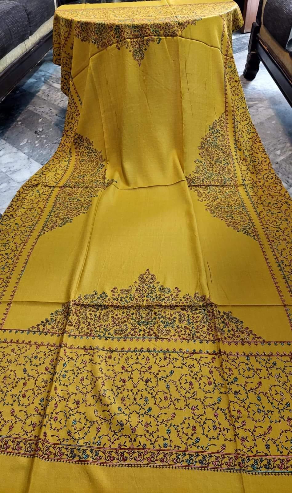 Handmade Pure Pashmina Shawl – Big Taj Collection - Image 6