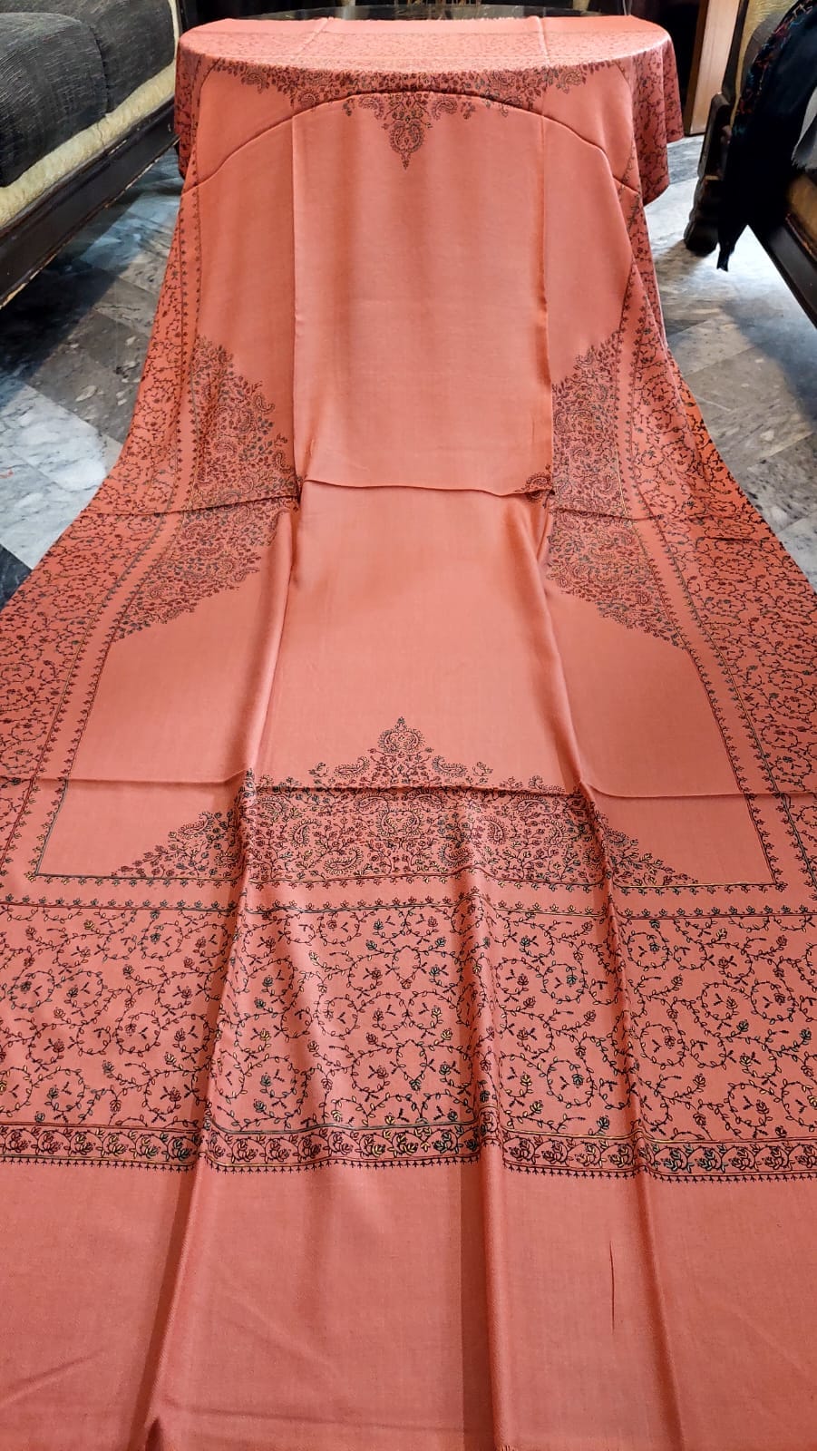 Handmade Pure Pashmina Shawl – Big Taj Collection - Image 13