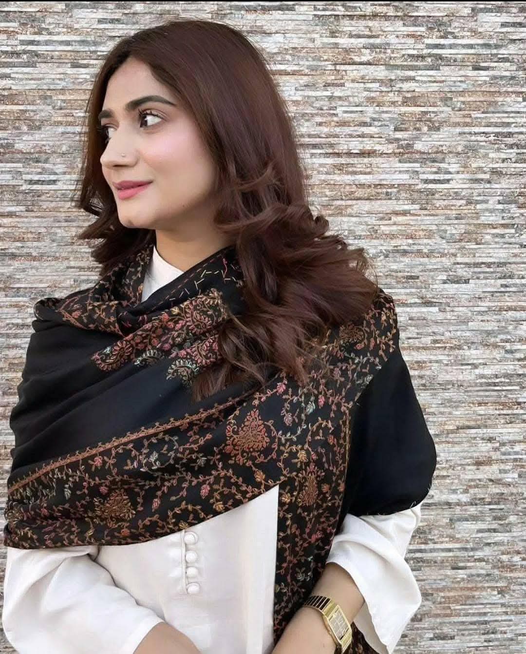 Handmade Pure Pashmina Shawl – Big Taj Collection - Image 2