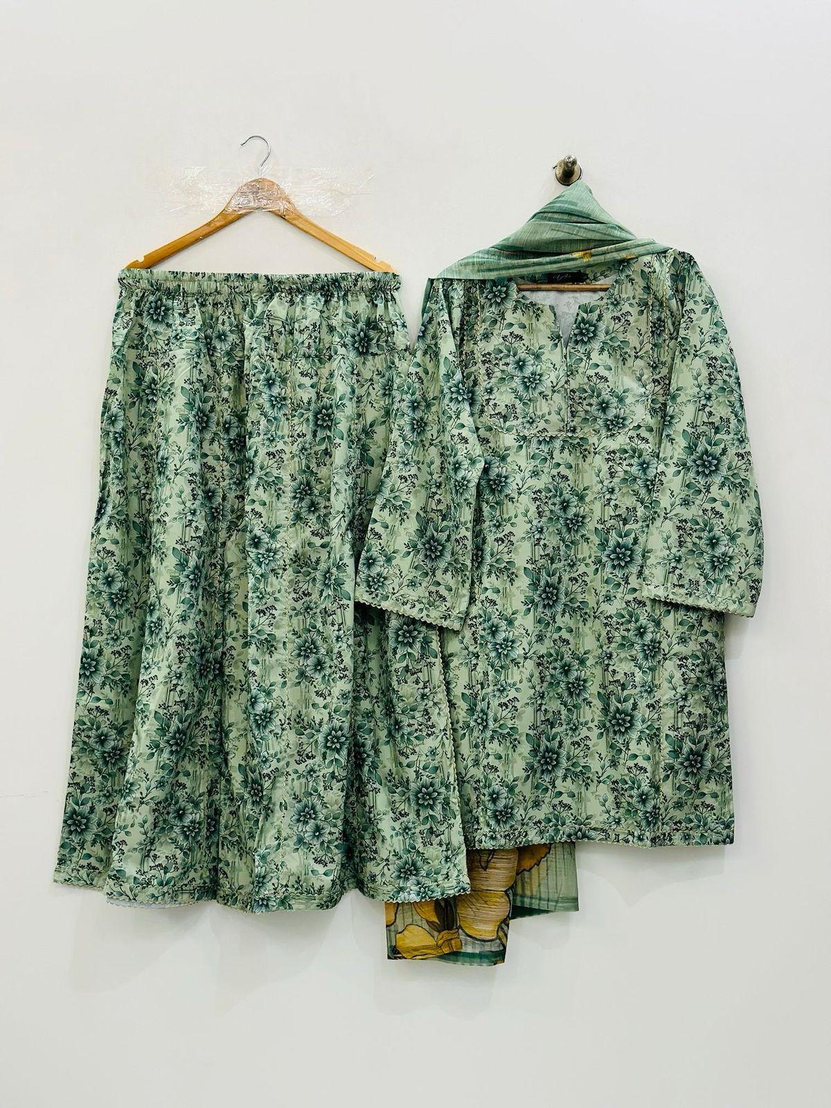 Premium 3-Piece Slub Lawn Suit with Dupatta - Image 10