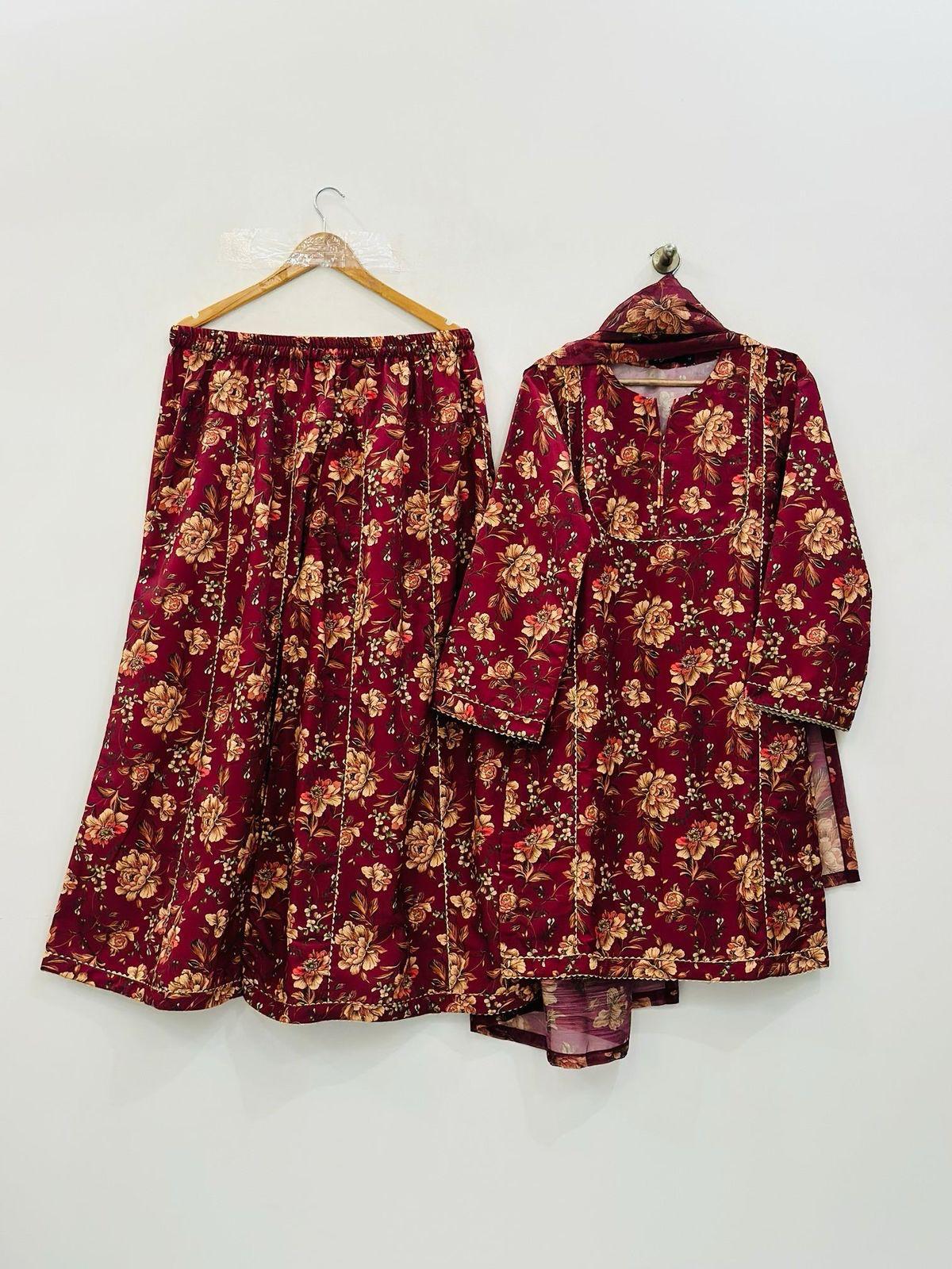 Premium 3-Piece Slub Lawn Suit with Dupatta - Image 11