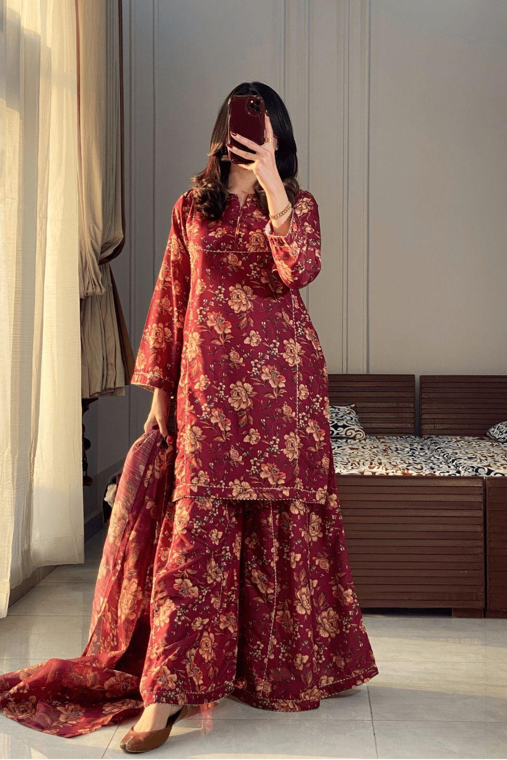 Premium 3-Piece Slub Lawn Suit with Dupatta - Image 7
