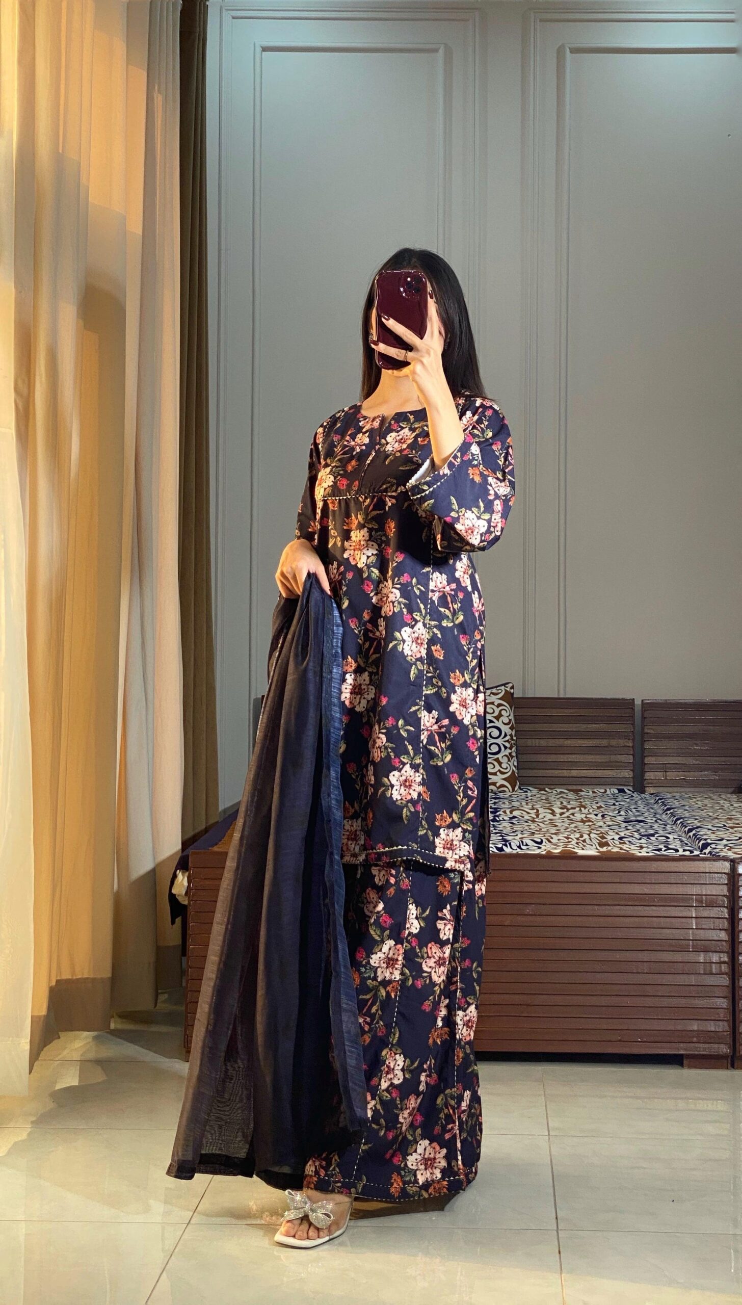 Premium 3-Piece Slub Lawn Suit with Dupatta - Image 4