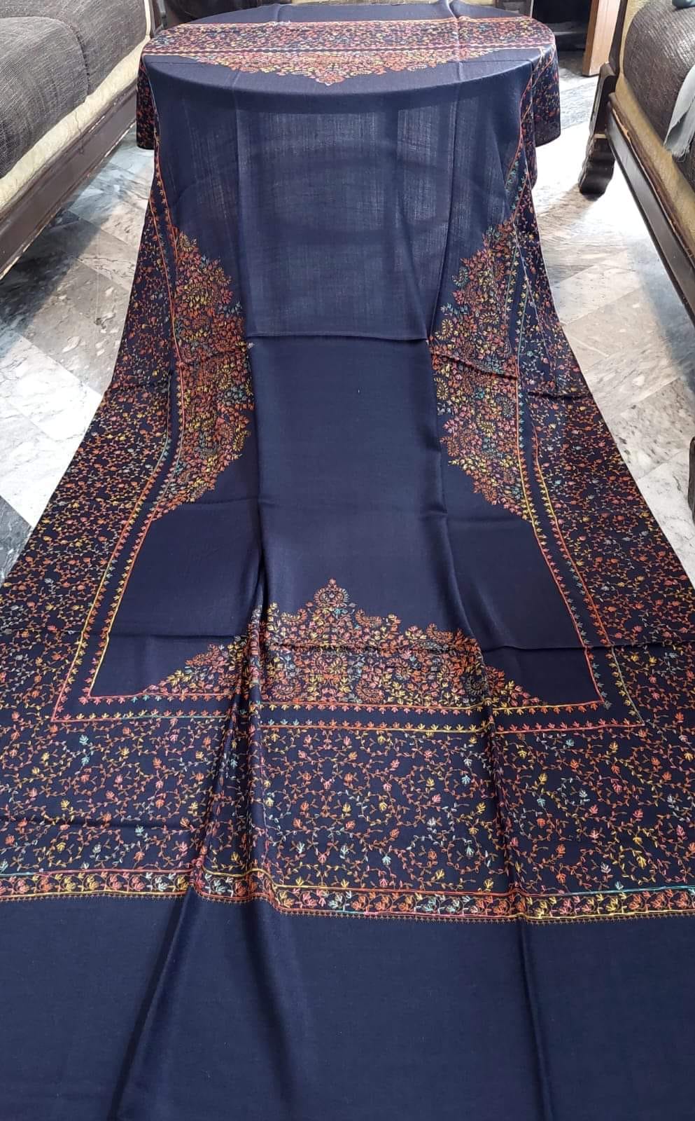 Handmade Pure Pashmina Shawl – Big Taj Collection - Image 4