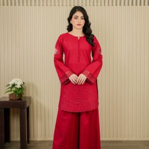 2pcs Embroidered Cotton Fabric – Small | Medium | Large