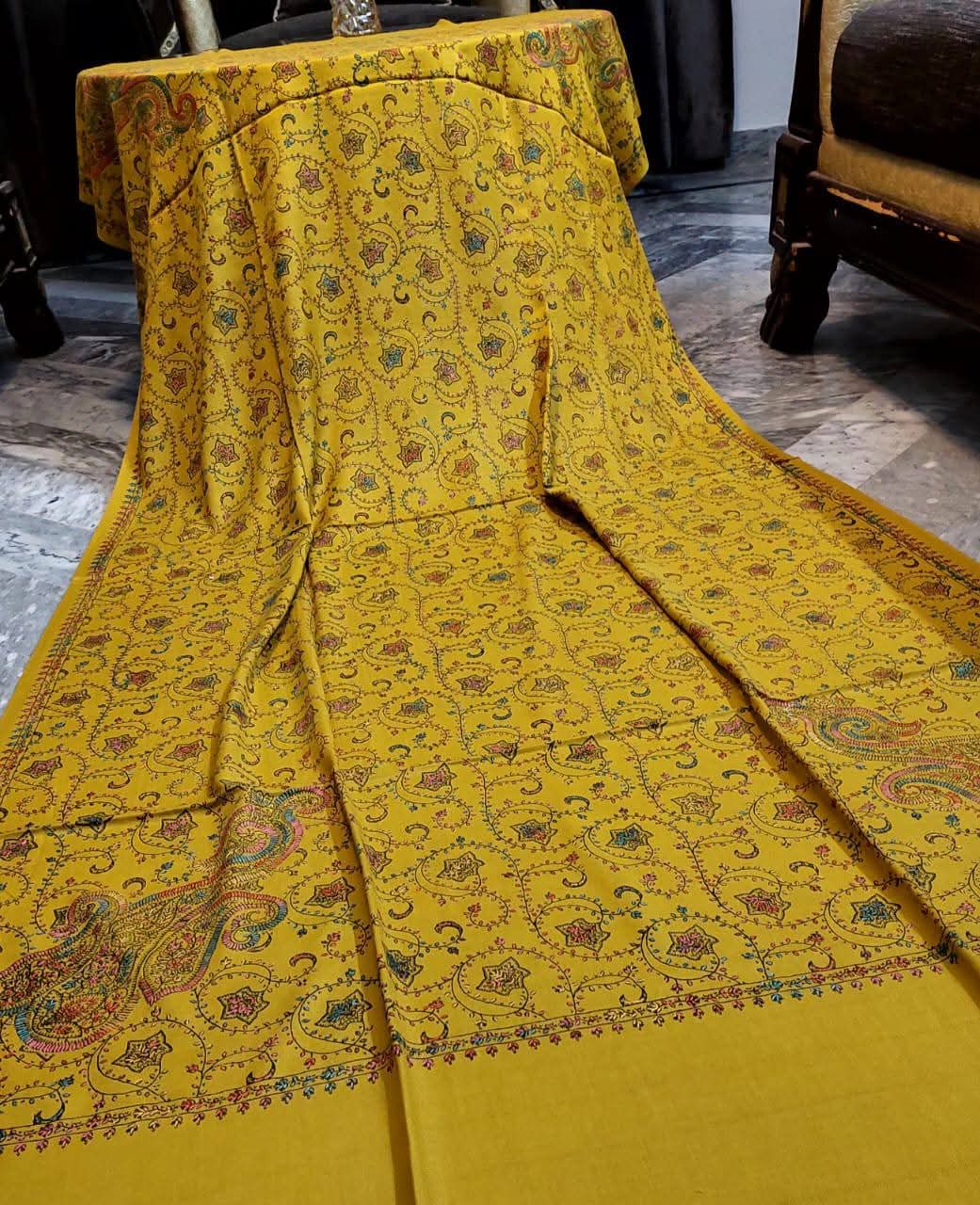 Big Kingri Handmade Pure Pashmina Shawl - Image 3