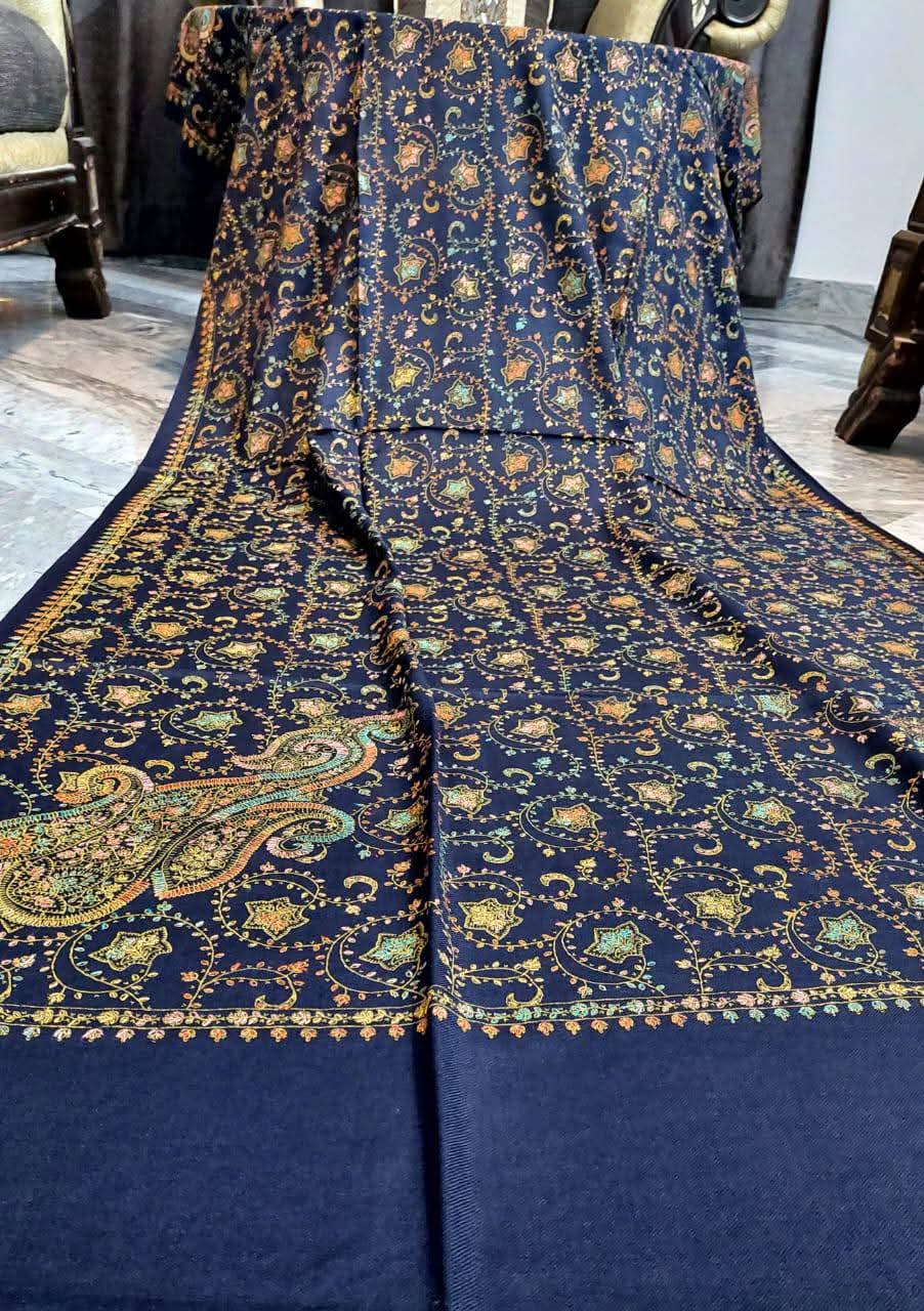 Big Kingri Handmade Pure Pashmina Shawl - Image 4