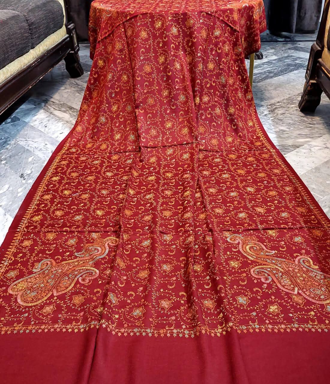 Big Kingri Handmade Pure Pashmina Shawl - Image 5