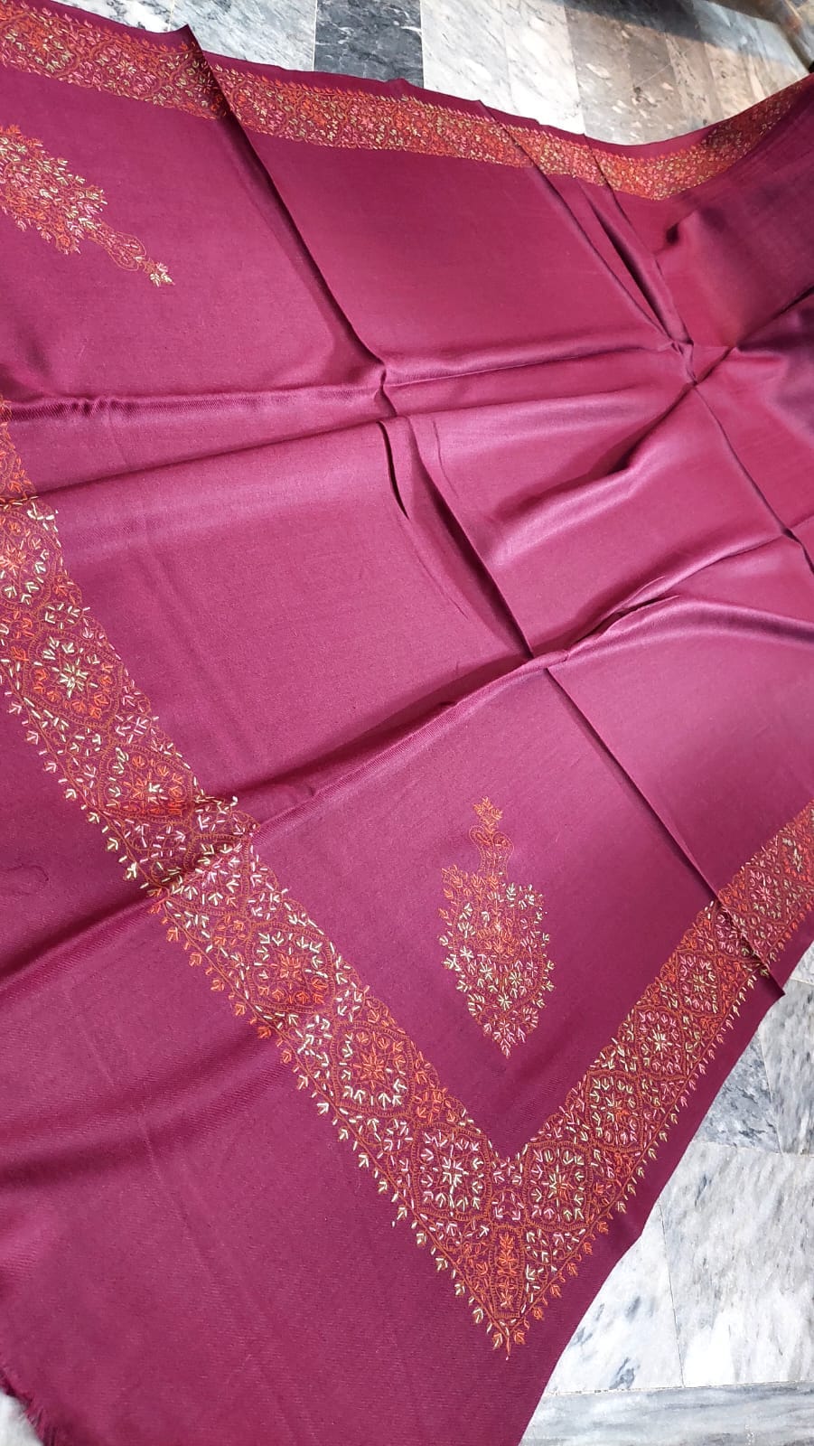 Big Kingri Handmade Pure Pashmina Shawl - Image 8